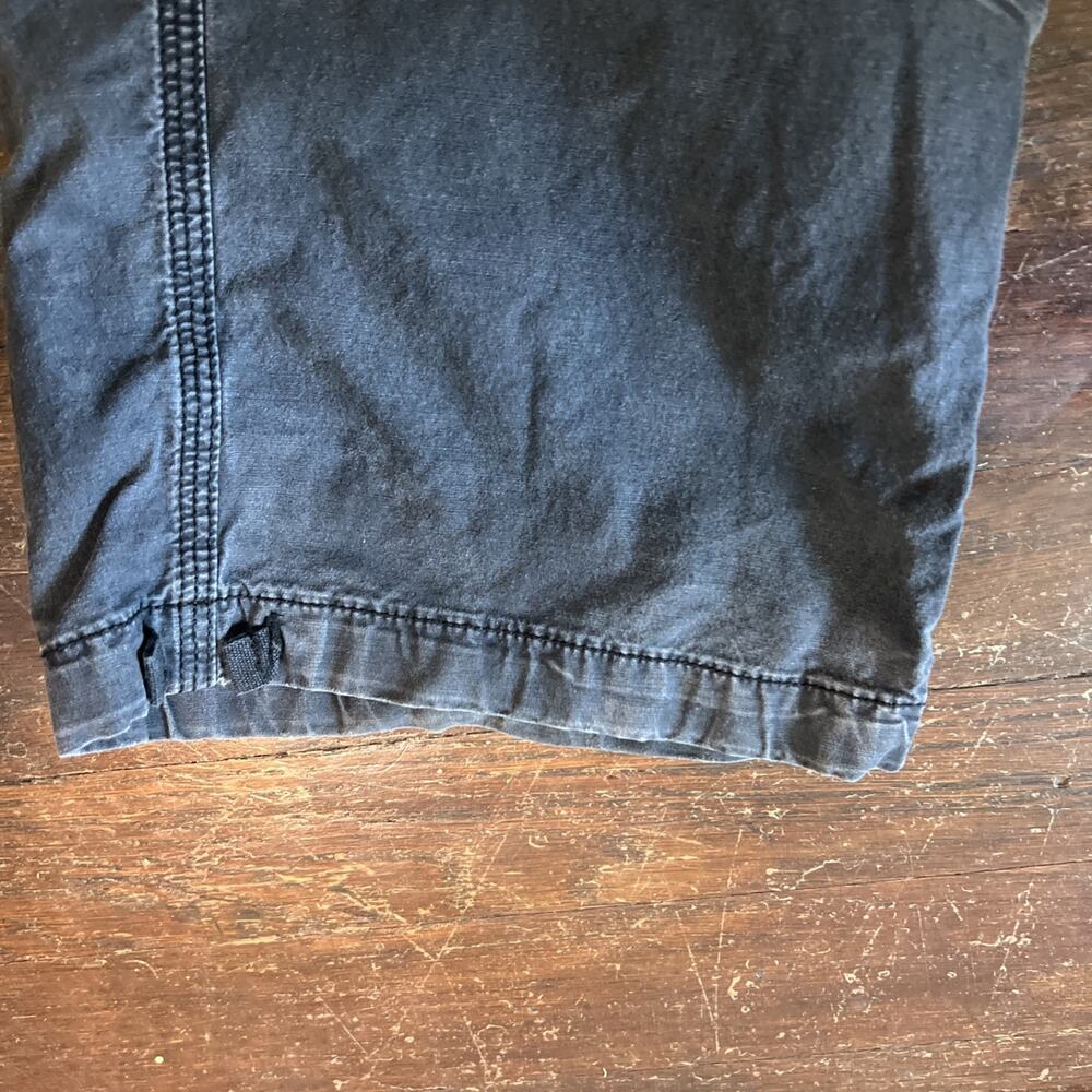 American Eagle Outfitters Y2K Cargo Pants Baggy Wide Leg Gray Black Women 6 - Picture 4 of 12